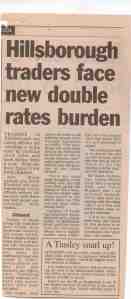 press cutting about the business rates farrago